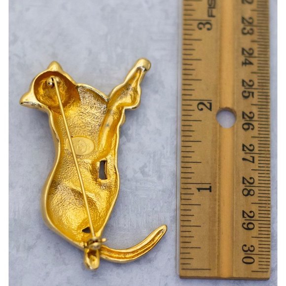 Vintage Big Cat Cheetah Brooch - CH1 - Picture 3 of 3